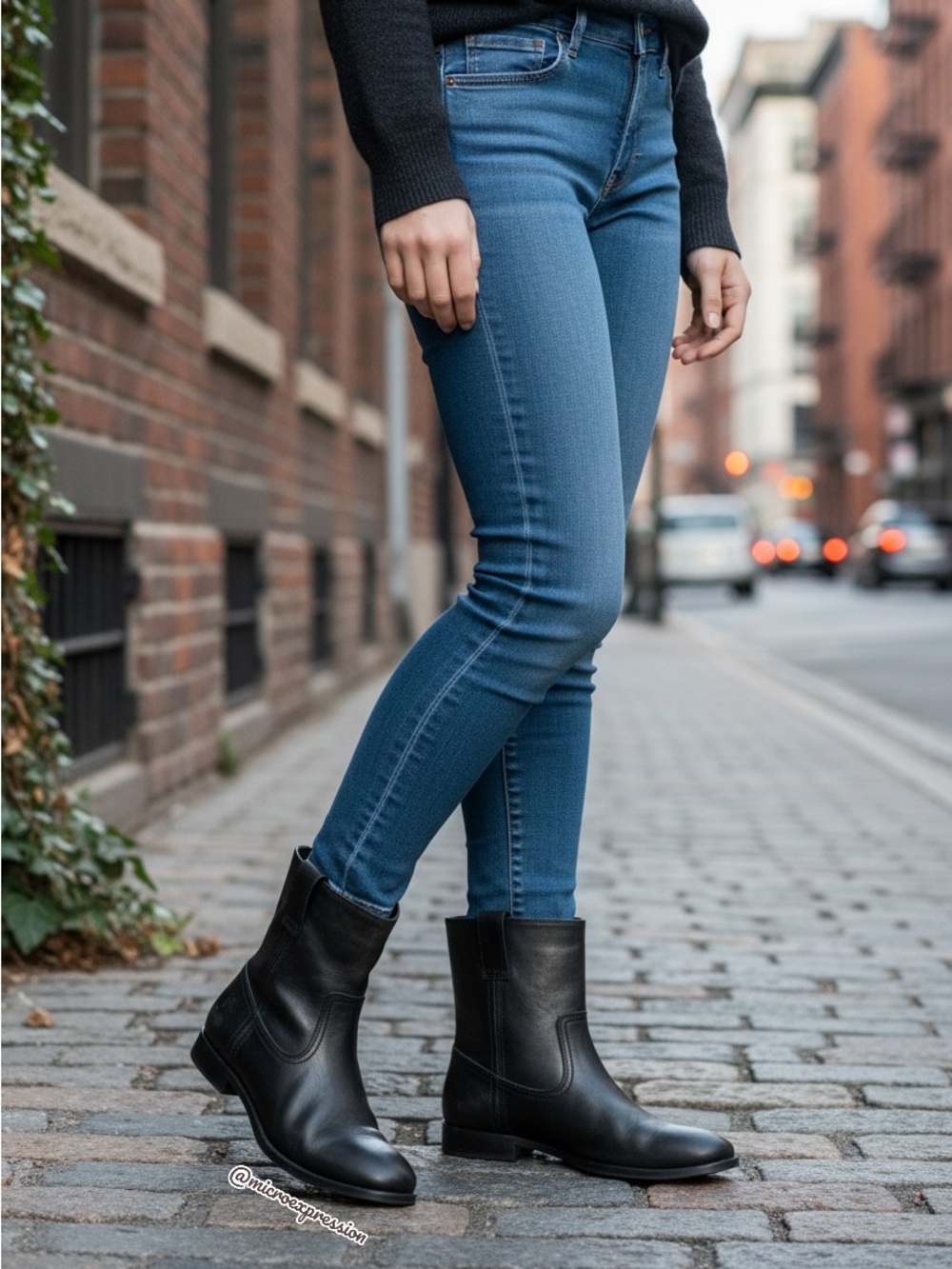 Frye Anna Shortie Black Leather Cute Casual Streetwear Pull On Ankle Booties - Picture 3 of 14